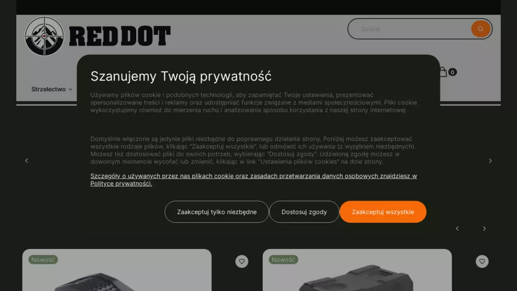 Zrzut ekranu strony