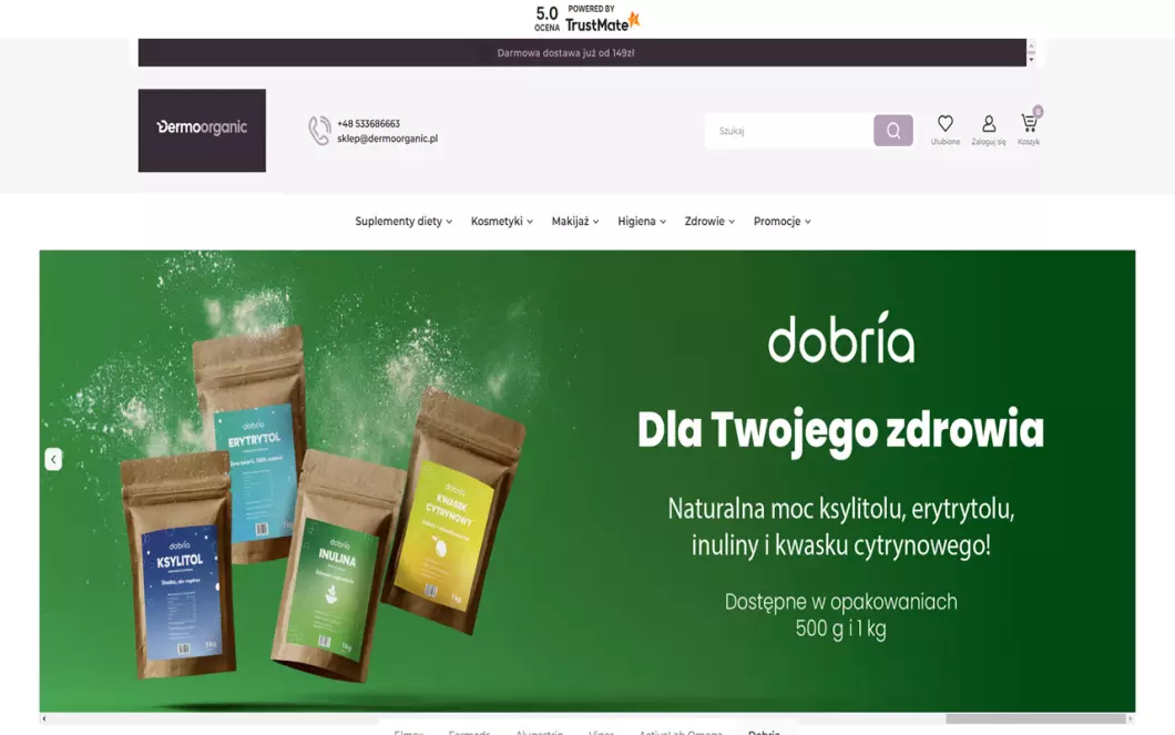 Zrzut ekranu strony